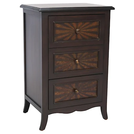 3 Drawer Accent Chest